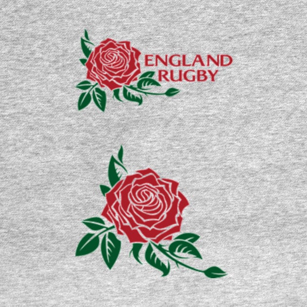 England Rugby Team English Rose Emblem by CGD